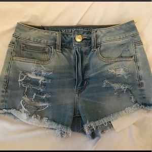 American eagle hi rise shortie
